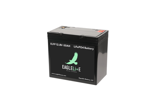 ELFP1250 EagleLite Elite LiFePO4 12.8V 50AH Lithium Deep Cycle Battery w/ BlueTooth